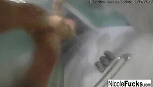 Nicole Aniston Soaks Naked Body in Steamy Shower Masturbation