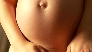 pregnant stepsis flaunts big ass panties cameltoe then tits out masturbating