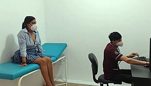 ever wonder what a horny tall latina student does alone in office?