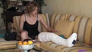 fetisch-concept cast leg stairs outdoor fun