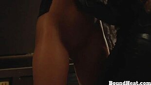 Gagged Lesbian Slave Whipped Raw by Dominant Madame!