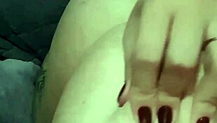 Chubby BBW Hotwife Teases Big Boobs and Inserts Dildos Deep