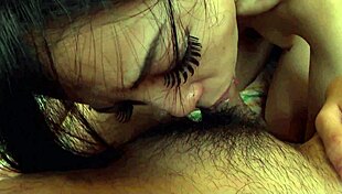 Obedient Japanese Housewife Swallows Cum from Small Tits Tease Session