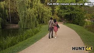 innocent park pickup turns into rough pounding of young tight shaved beauty