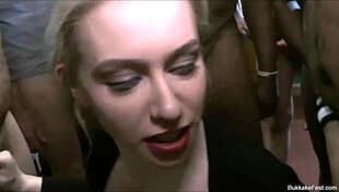 grace harper takin sticky cum all ova her face damn