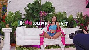 curious sasha tatcha meets bryan gozzling for shaved pussy licking and extreme sex