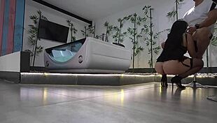 i love this beautiful colombian slut she loves fucking and sucking arrives at brazil hotel for hot action