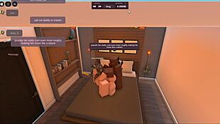 White girl sneaks BBC cheating in Roblox condo, rough hardcore monster cock slams her relentlessly in every position.