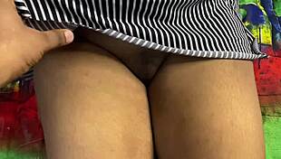 Boss's Exotic Indian Wife Fingers Herself Before Wild Squirting Fuck