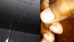 yo check me jerking this monster ebony cock till huge cumshot blasts s9 e1