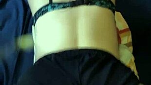 imagine fucking 18yo perfect white ass doggy without removing shorts real amateur pov