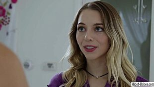 blonde lesbians suck small tits then squirt wildly in 69 muff diving frenzy