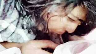 Desi Wife Delivers Dirty Telugu Boob Talk Blowjob