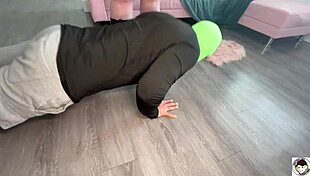 BBW Redhead Cougar in Boots Kicks Balls Hard at Humiliating Boot Camp Teaser