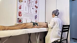 Nurse Exam Turns Tense as Patient Gets Hard and Ready for Action