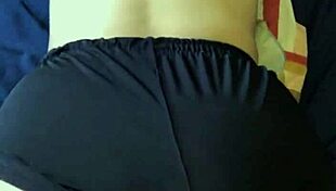 imagine fucking 18yo perfect white ass doggy without removing shorts real amateur pov