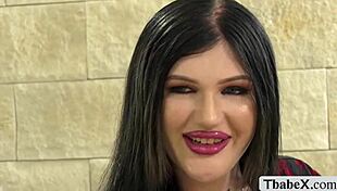 busty latina transsexual slammed by bbc in hardcore interracial anal!