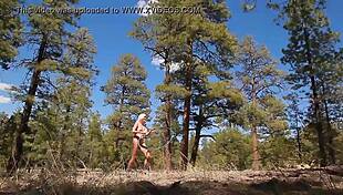 i workout naked as a blondie teen 18+ in the forest feeling so free