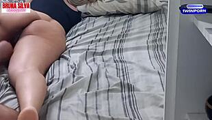 fucking my wife hard after fight and secretly recording her creampie moans