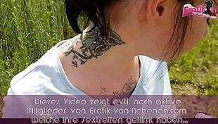 hey slut, you hate cum on your face during outdoor fuck? says german ex-girlfriend