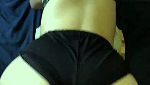 imagine fucking 18yo perfect white ass doggy without removing shorts real amateur pov