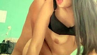 petite colombian brunette moans loud getting fucked doggystyle pov by big cock in bedroom