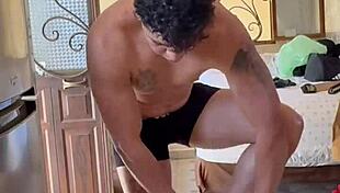 naked mexican bodybuilder get ready ritual turns voyeur hot