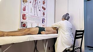 Nurse Exam Turns Tense as Patient Gets Hard and Ready for Action