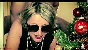 surprise your stepmom with dry anal sodomy while hanging christmas balls amateur roleplay