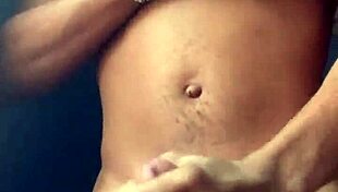 Amateur Jerking Massive Cock to Rainy Creampie Explosion First Time
