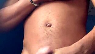 Amateur Jerking Massive Cock to Rainy Creampie Explosion First Time