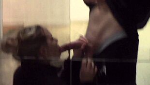 caught my cute gf sucking cock naked in public hotel 😲🍆💦