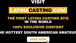 What happens when cute latina teen shows up to casting without panties?