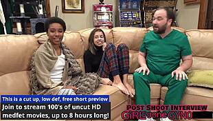 Aria Nicole tests foley catheter with moans and spreading