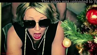 surprise your stepmom with dry anal sodomy while hanging christmas balls amateur roleplay