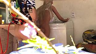 Mother-in-law offers tight ass sex toy after long drought