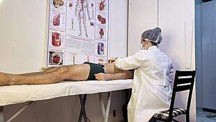 Nurse Exam Turns Tense as Patient Gets Hard and Ready for Action