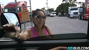 uhh this nerdy latina slut really fucks for cash on the bus part two humiliation city