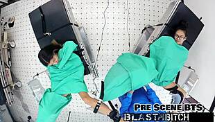 stepsister aria nicole in nurse outfit spreads her natural tits and pussy for patient pov creampie missionary.