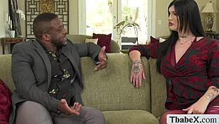 busty latina transsexual slammed by bbc in hardcore interracial anal!