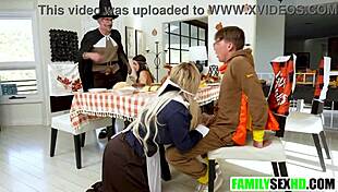 narrating how the step family gathers for thanksgiving but ends up in wild taboo fucking GROUP SEX everywhere