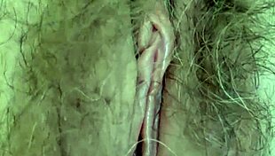 Hairy mature milf pussy close up dildo vibrator saggy tits wet orgasm