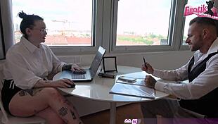 Deutsche Chubby Secretary Fucked Hard By Boss In Office!