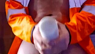 daddy sneaks off to wank hard in his truck before gazzadomm hits