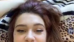 this topless teen loves showing her big tits on webcam
