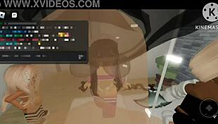 random roblox brookhaven orgy unleashes crossdressing slut fun