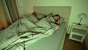 stepmom and i share hotel room leading to curvy redhead milf's wet pussy creampie in taboo roleplay