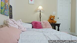 leia rae clueless about stepdad's secret hidden camera filming her solo room playtime