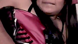 colombian petite latina milf gets filled with creampie in bedroom doggystyle pov
