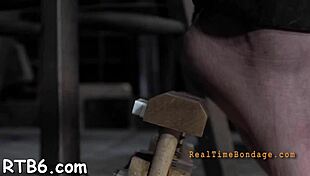 Naughty chick endures brutal titty torment and squirms in pain